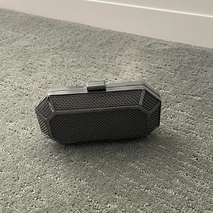 BNWT Bcbg Maxazria clutch with strap - gunmetal